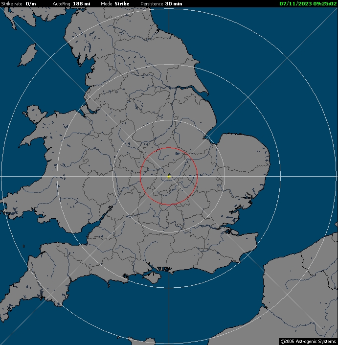 CURRENT LIGHTNING AND THUNDERSTORM ACTIVITY